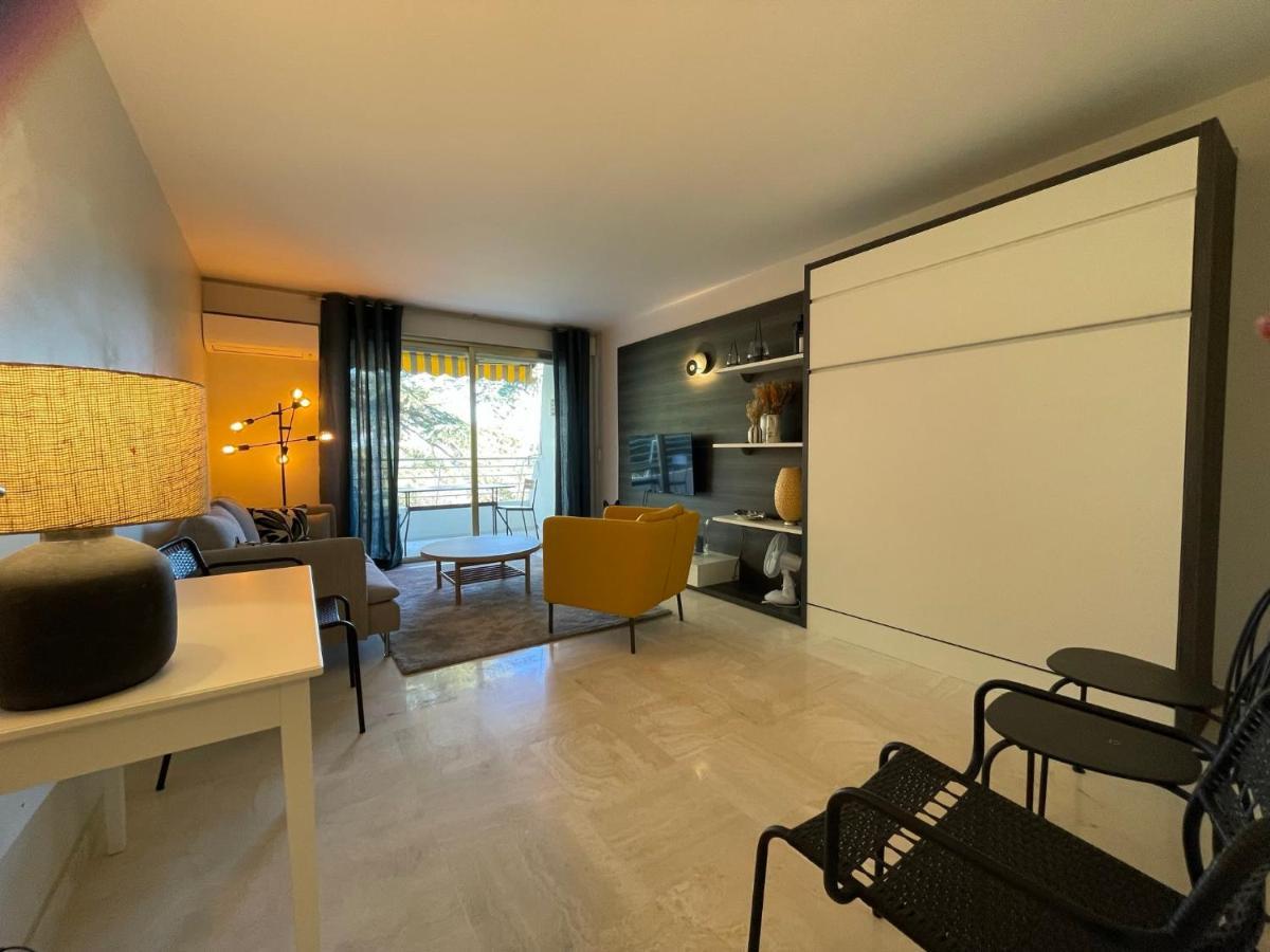 C012-Appartement Confortable Avec Piscine, Tennis Et Grand Parc Cannes Extérieur photo
